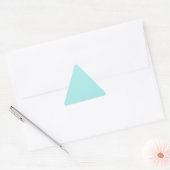 Light Turquoise Driehoek Sticker (Envelop)