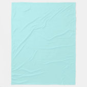 Light Turquoise Fleece Blanket (Voorkant)