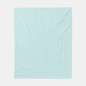 Light Turquoise Fleece Blanket Deken (Voorkant)