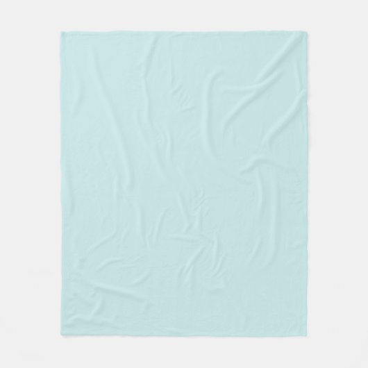 Light Turquoise Fleece Blanket Deken (Voorkant)