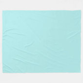 Light Turquoise Fleece Blanket Deken (Voorkant (Horizontaal))