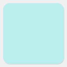 Light Turquoise Large Square Sticker