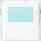 Light Turquoise Rechthoekige Sticker (Tas)