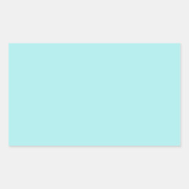 Light Turquoise Rechthoekige Sticker