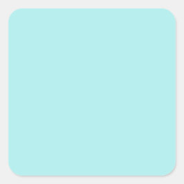 Light Turquoise Square Sticker