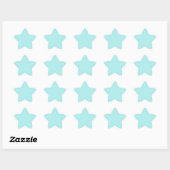 Light Turquoise Ster Sticker (Vel)
