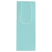 Light Turquoise Wine Gift Bag Wijn Cadeautas (Voorkant)