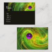 LIGHT VORTEX AMETHYST oranje groen geel zwart Visitekaartje (Voorkant / Achterkant)