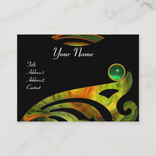LIGHT VORTEX JADE Black yellow oranje green Visitekaartje