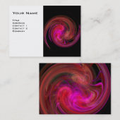 LIGHT VORTEX, levendig zwart roze vioolrood wit Visitekaartje (Voorkant / Achterkant)