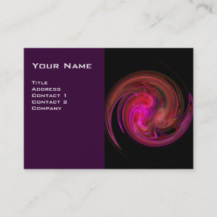 LIGHT VORTEX, levendig zwart roze vioolrood wit Visitekaartje