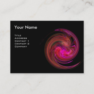 LIGHT VORTEX MONOGRAM Vibrant zwart roze violet Visitekaartje