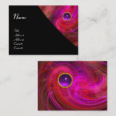 LIGHT VORTEX PAARS AMETHYST violet geel zwart Visitekaartje (Voorkant / Achterkant)