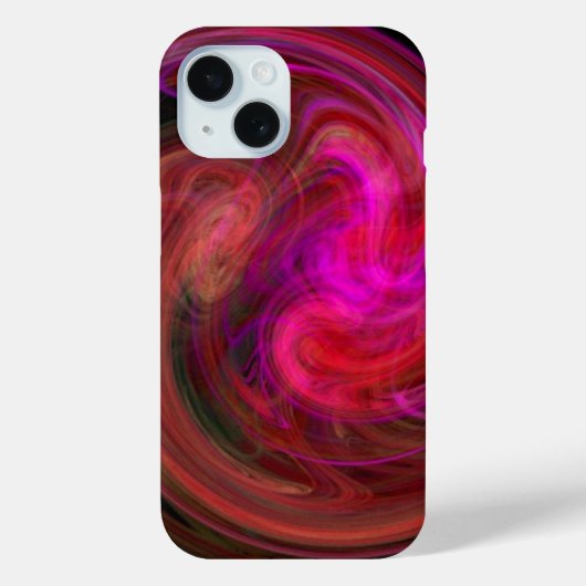 LIGHT VORTEX Pink Fuchsia Red Abstracte Fractals Case-Mate iPhone Case (Achterkant)