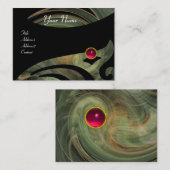 LIGHT VORTEX RUBY rood roze grijs geel Visitekaartje (Voorkant / Achterkant)