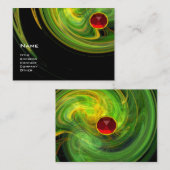LIGHT VORTEX RUBY-yellow oranje green black red Visitekaartje (Voorkant / Achterkant)