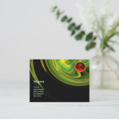 LIGHT VORTEX RUBY-yellow oranje green black red Visitekaartje (Staand voorkant)