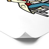 Light Vrouw Scientist Poster (Hoek)