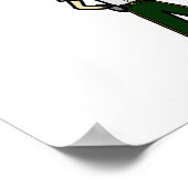 Light Vrouw Sheriff in Green Uniform Poster (Hoek)