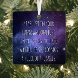Light Warrior Cosmos Poem Metalen Ornament