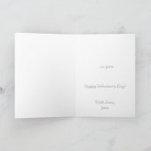 Light White Head Horse Portret  Valentijn Feestdagen Kaart (Binnen)