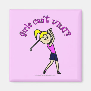 Light Woman Golfer Magneet