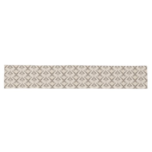 Light Wood Chevron Pattern Mooi Lange Tafelloper (Horizontaal)