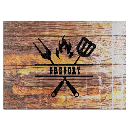 Light Wood Grillmaster Utensil  Snijplank (Voorkant)