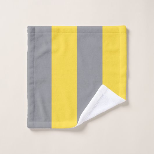 Light Yellow and Soft Gray Customize (Gant de toilette)