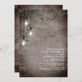 Lightbulb Botanical Garland Brick Virtual Kaart (Voorkant / Achterkant)