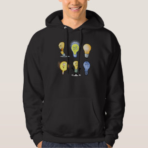 Lightbulb Characters Mannen Hoodie