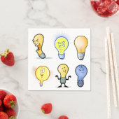 Lightbulb Characters Papieren servetten (Insitu)