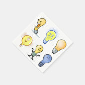 Lightbulb Characters Papieren servetten (Hoek)