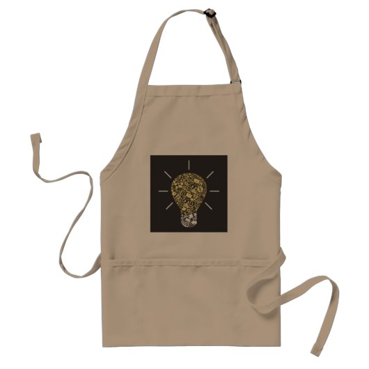 Lightbulb Idea Apron Standaard Schort (Voorkant)