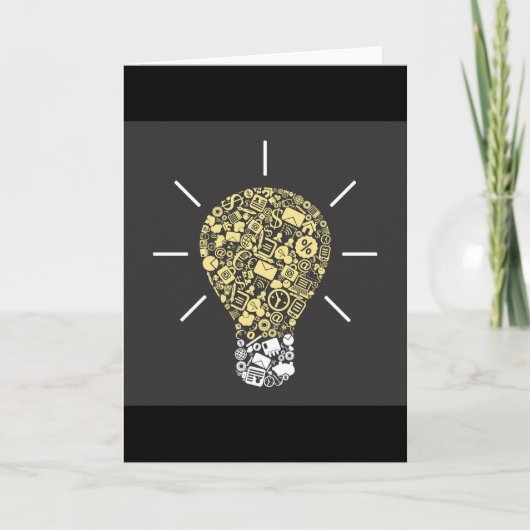 Lightbulb Idea-Wenskaarten Kaart (Voorkant)