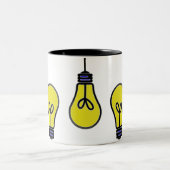 Lightbulb Idee-ontwerp Tweekleurige Koffiemok (Center)