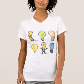 Lightbulb karakters Vrouwen T-shirt (Voorkant)