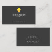 LIGHTBULB LOGO nr. 2 Visitekaartje (Voorkant / Achterkant)