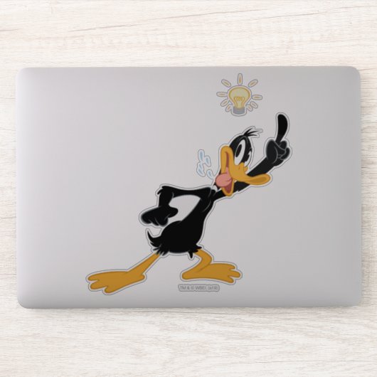 Lightbulb over DAFFY DUCK™'s Head Sticker (Computer)