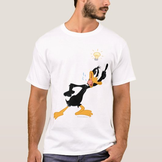 Lightbulb over DAFFY DUCK™'s Head T-shirt (Voorkant)