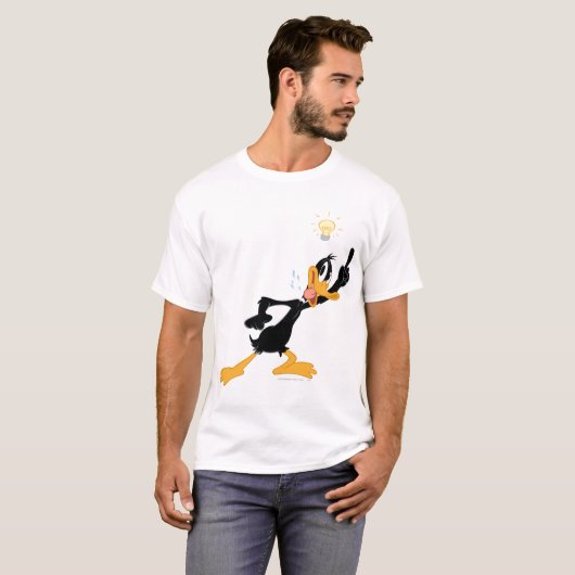 Lightbulb over DAFFY DUCK™'s Head T-shirt (Voorkant volledig)