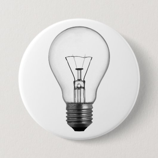 Lightbulb Ronde Button 7,6 Cm (Voorkant)