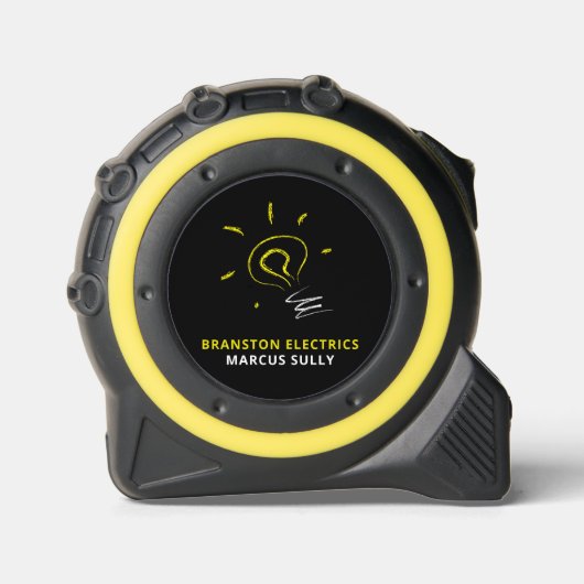 Lightbulb schets ontwerp, elektricien rolmaat (Voorkant)