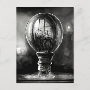 Lightbulb sketch briefkaart
