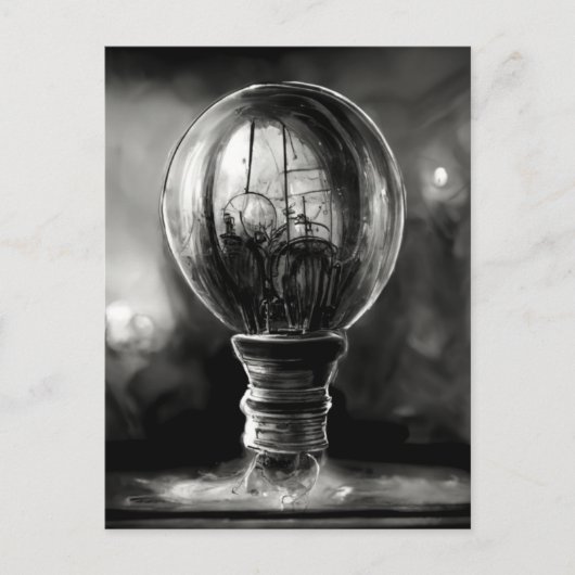Lightbulb sketch briefkaart (Voorkant)