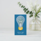 Lightbulb Visitekaartje (Staand voorkant)