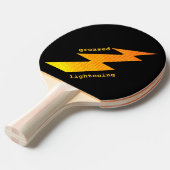 Lightening Bolt Ping Pong Paddle Tafeltennisbatje (Voorkant Gekanteld)