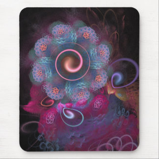 'LightFlower Roos 2, in Blue' mousepad Muismat