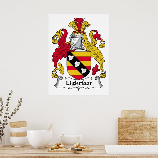 Lightfoot Family Crest Poster (Keuken)