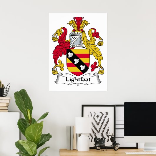 Lightfoot Family Crest Poster (Thuiskantoor)